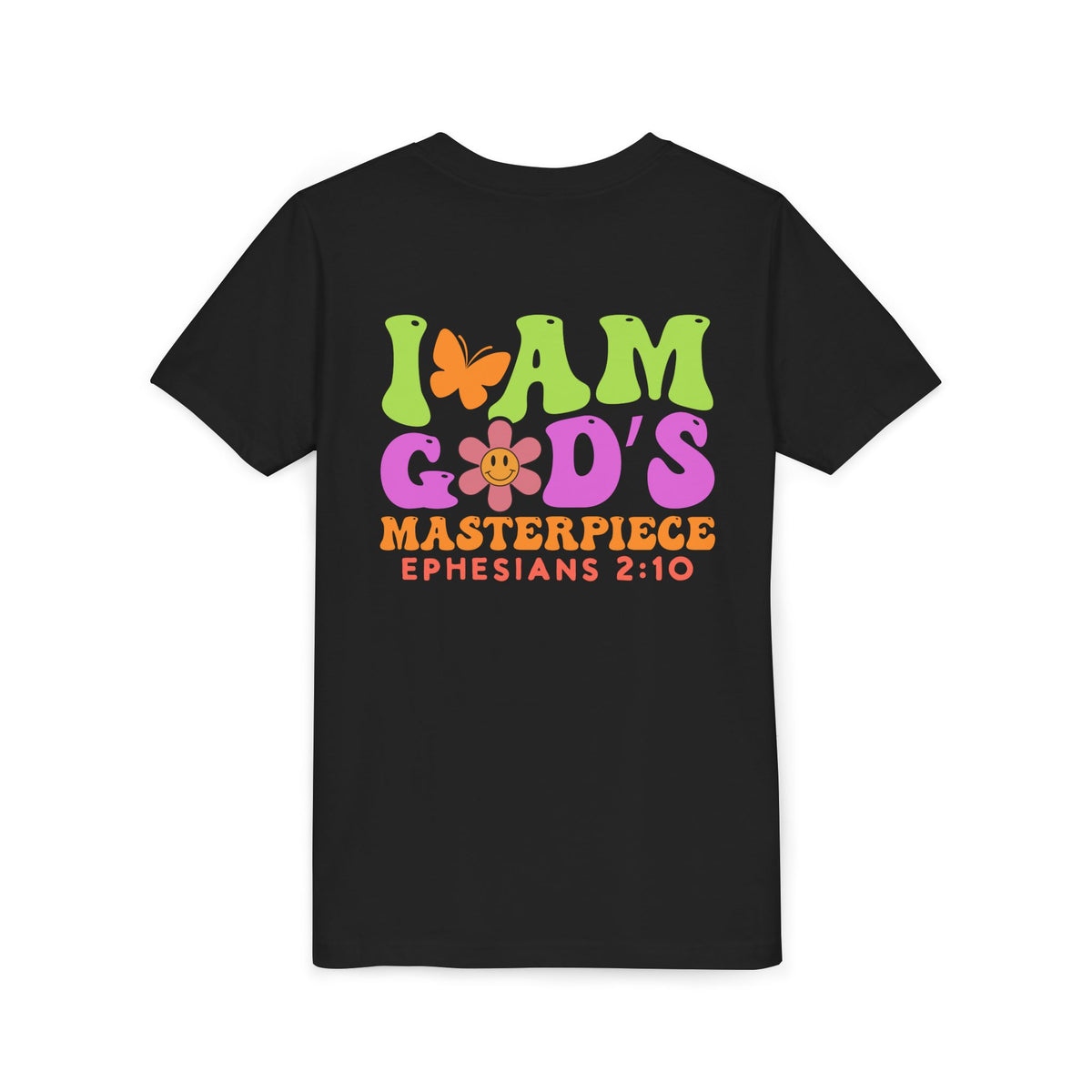 I Am God's Masterpiece Youth T‑Shirt — ColorfulKids Tee (Ephesians 2:10)