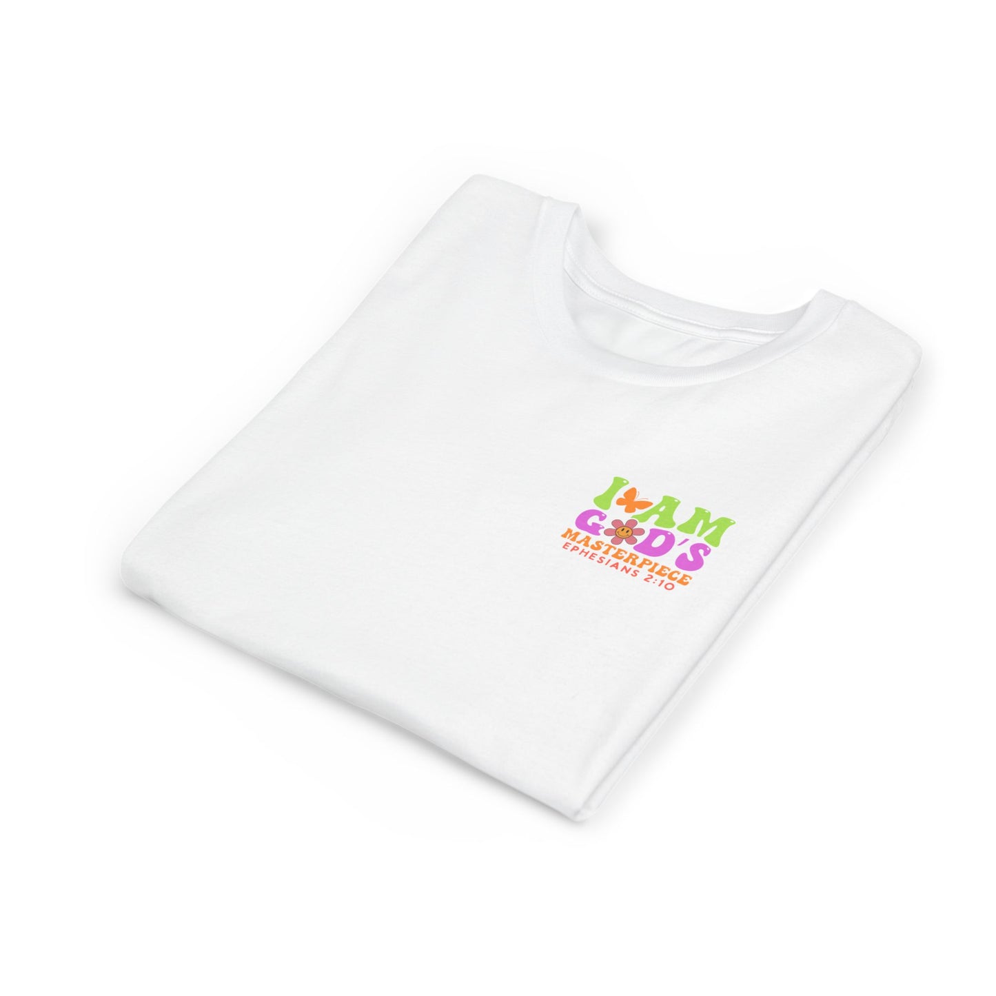 I Am God's Masterpiece Youth T‑Shirt — ColorfulKids Tee (Ephesians 2:10)