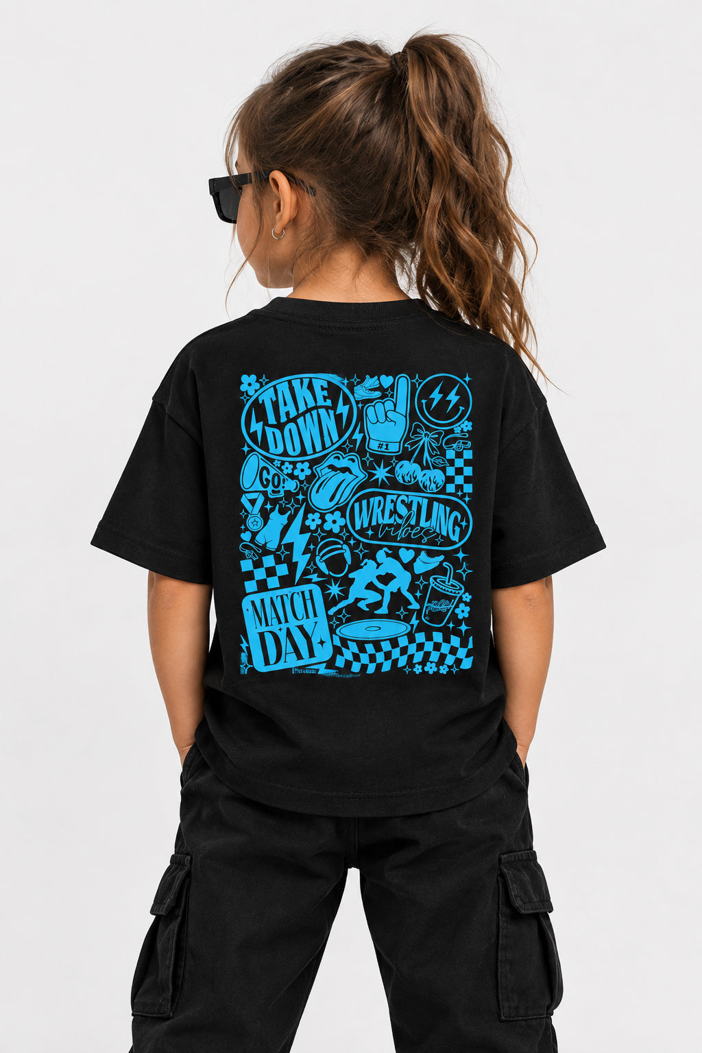 Youth Wrestling Tee — "Match Day" Graphic Kids T‑Shirt