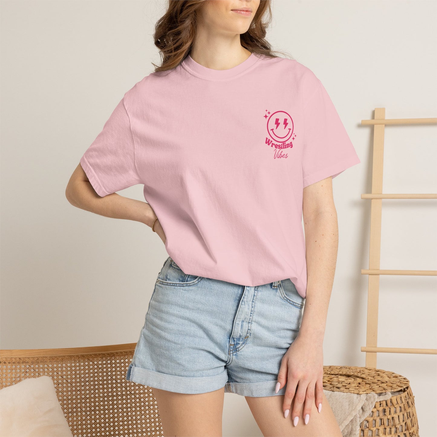 Wrestling Match Day T-Shirt — Retro Doodle Back Print