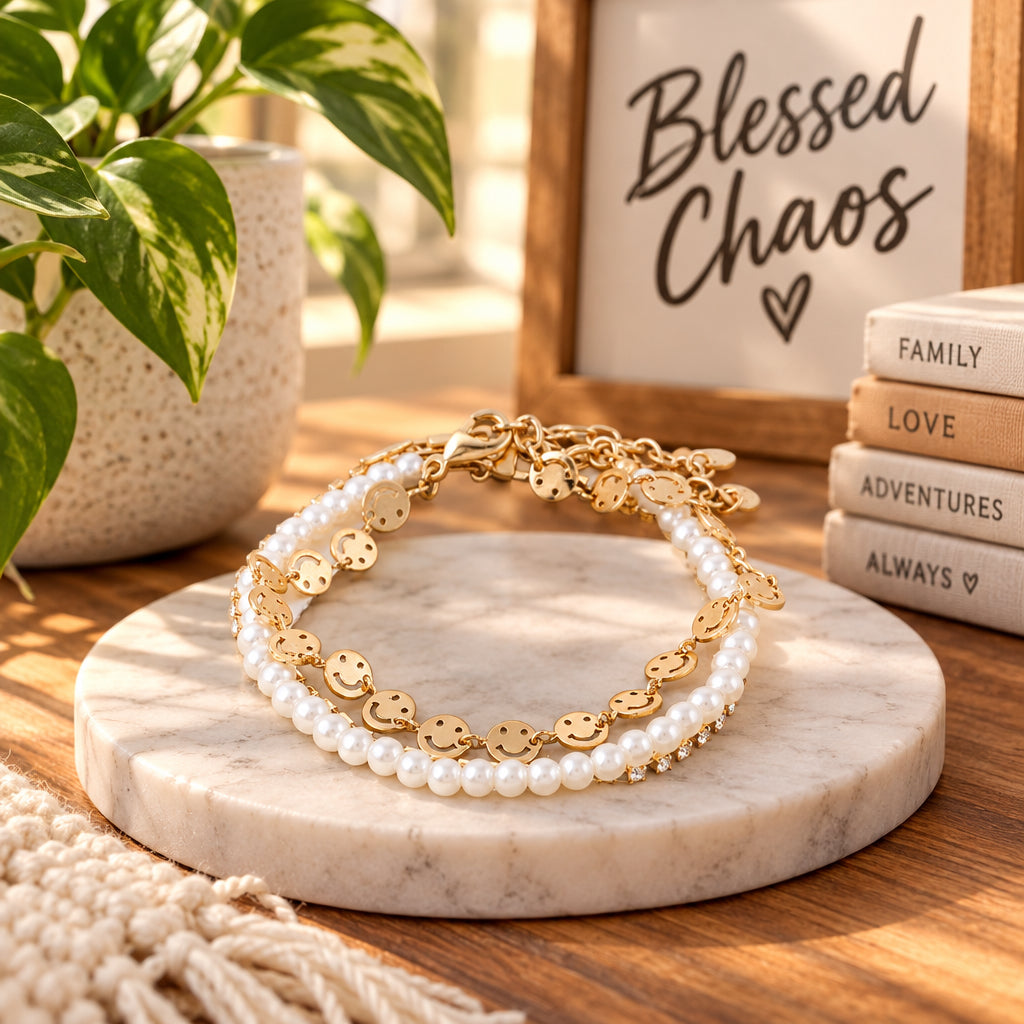 Smiley Face Charms Bracelet
