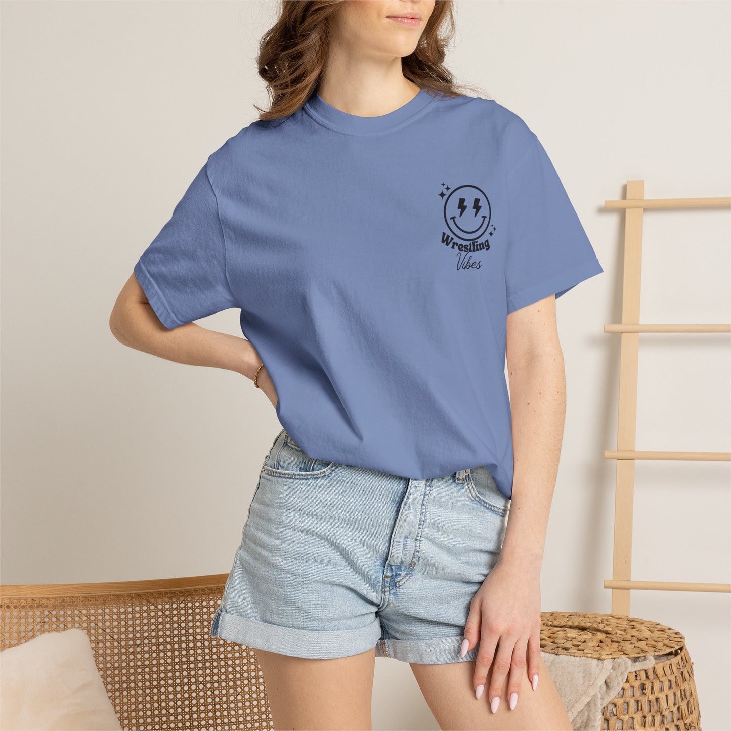 Wrestling Doodles T-Shirt — 'Match Day' Garment-Dyed Tee
