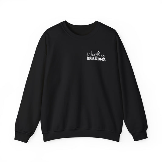 Wrestling Grandma Crewneck Sweatshirt — Cozy Back-Print Grandma Wrestling Shirt