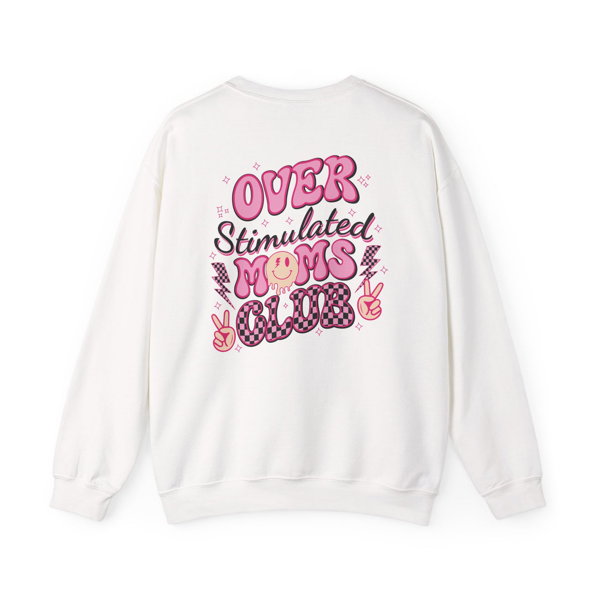 Overstimulated Moms Club Crewneck Sweatshirt