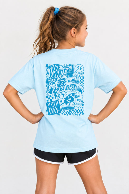 Youth Wrestling Tee — "Match Day" Graphic Kids T‑Shirt