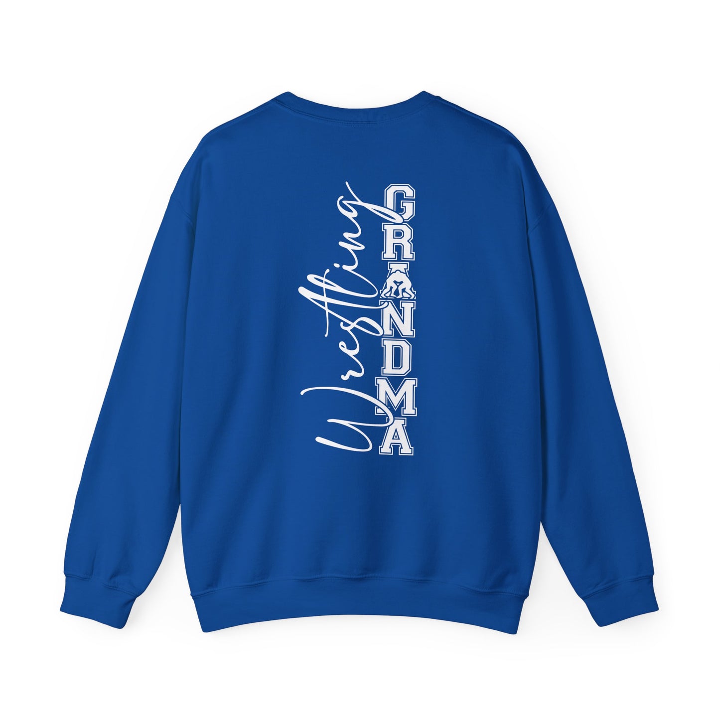 Wrestling Grandma Crewneck Sweatshirt — Cozy Back-Print Grandma Wrestling Shirt