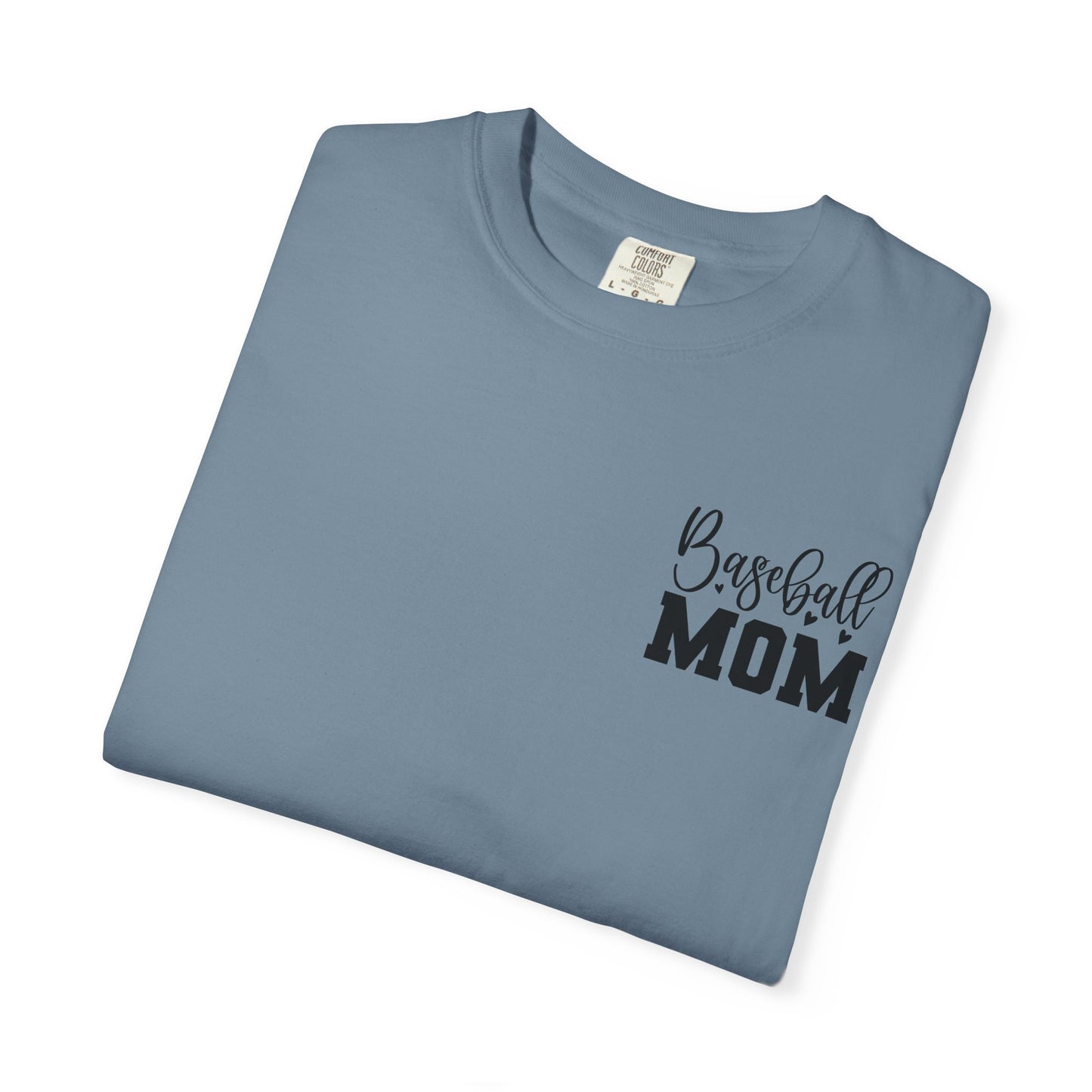 Baseball Mom T-Shirt — "Livin' That Baseball Mom Life" Back Print