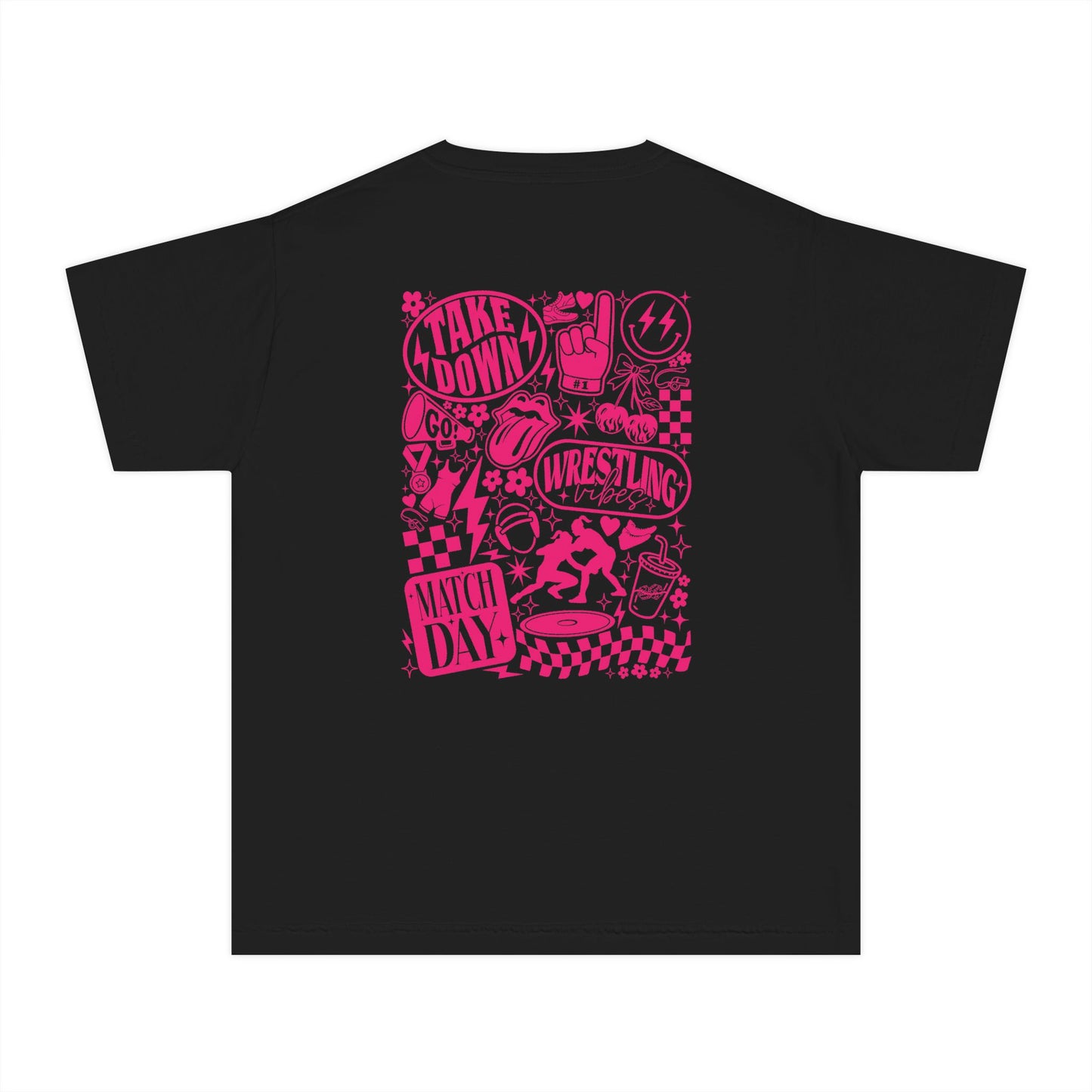 Youth Wrestling Graphic Tee — 'Take Down' Match Day Sports T‑Shirt