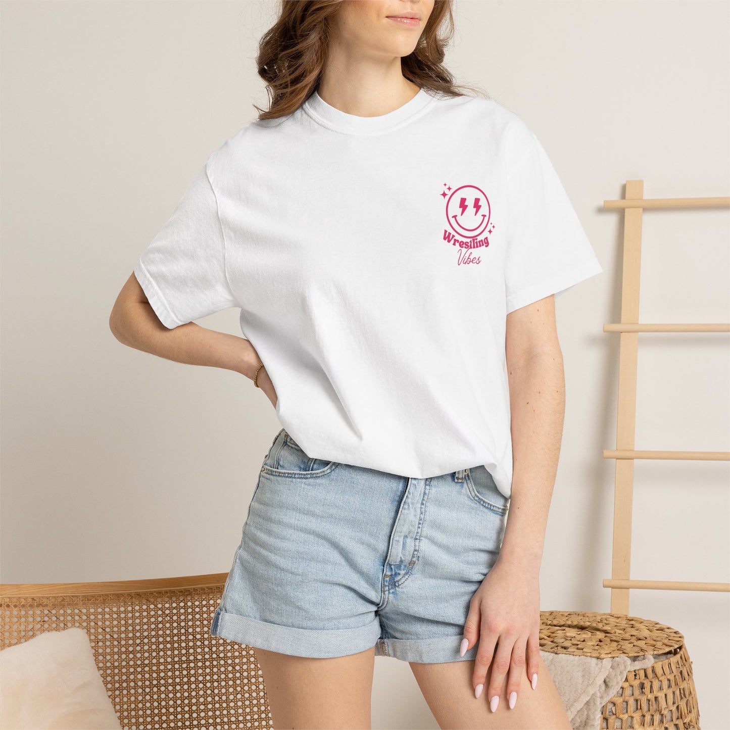 Wrestling Match Day T-Shirt — Retro Doodle Back Print