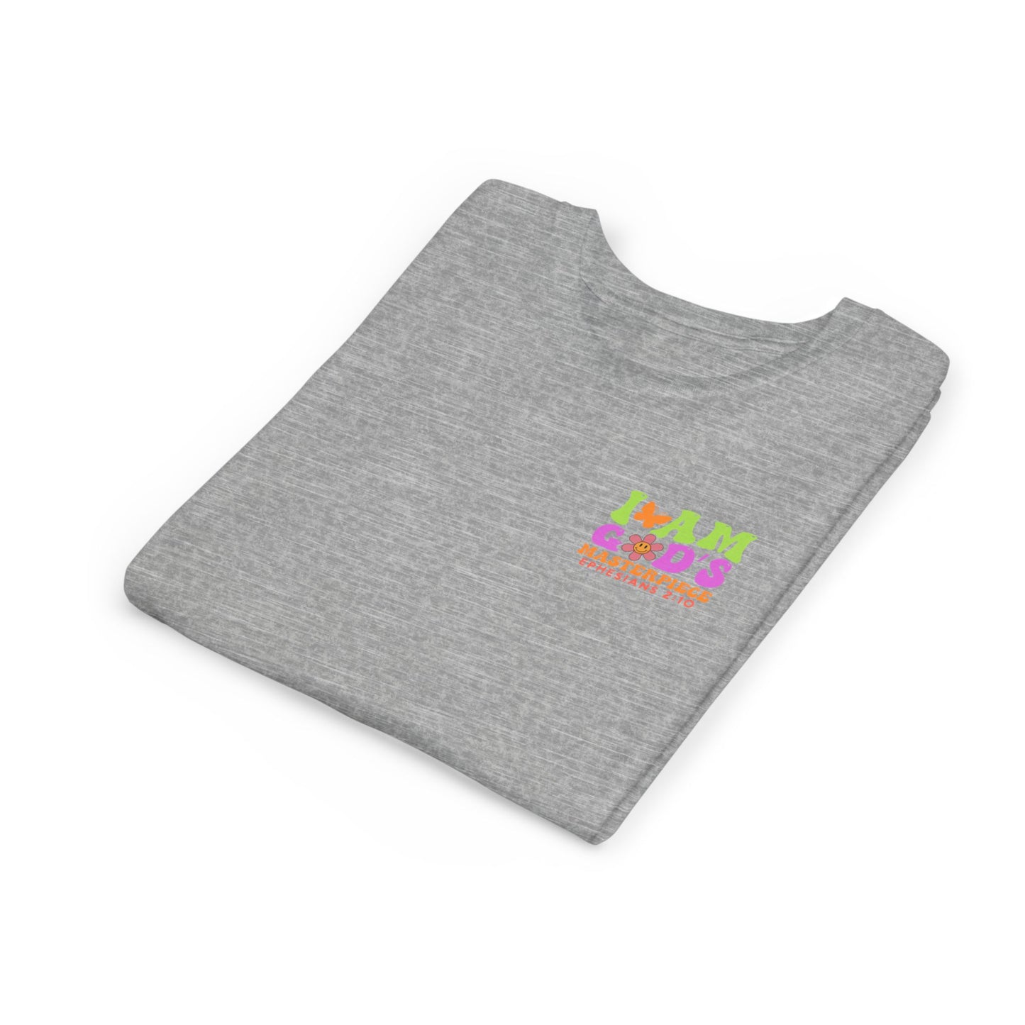 I Am God's Masterpiece Youth T‑Shirt — ColorfulKids Tee (Ephesians 2:10)