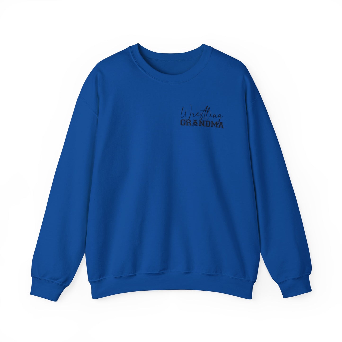 Wrestling Grandma Sweatshirt — Vertical Back Logo Crewneck