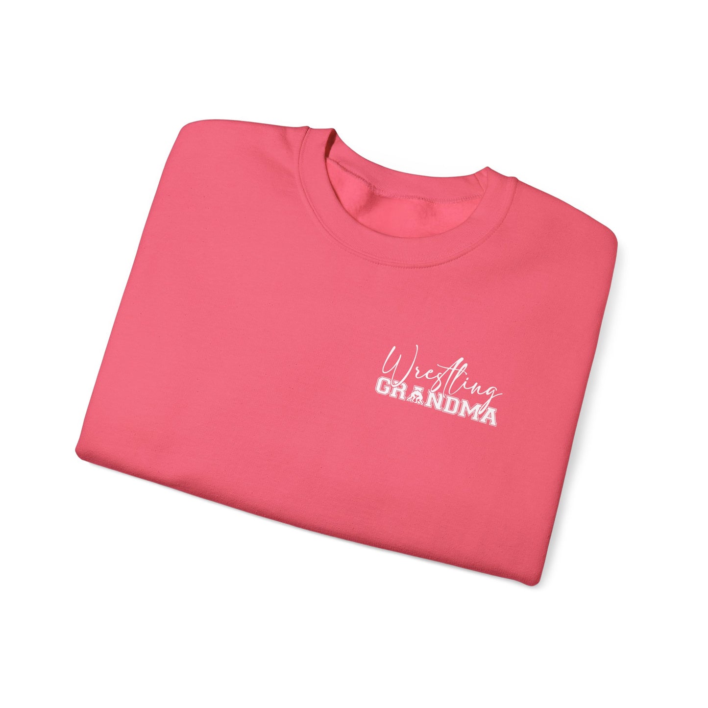 Wrestling Grandma Crewneck Sweatshirt — Cozy Back-Print Grandma Wrestling Shirt