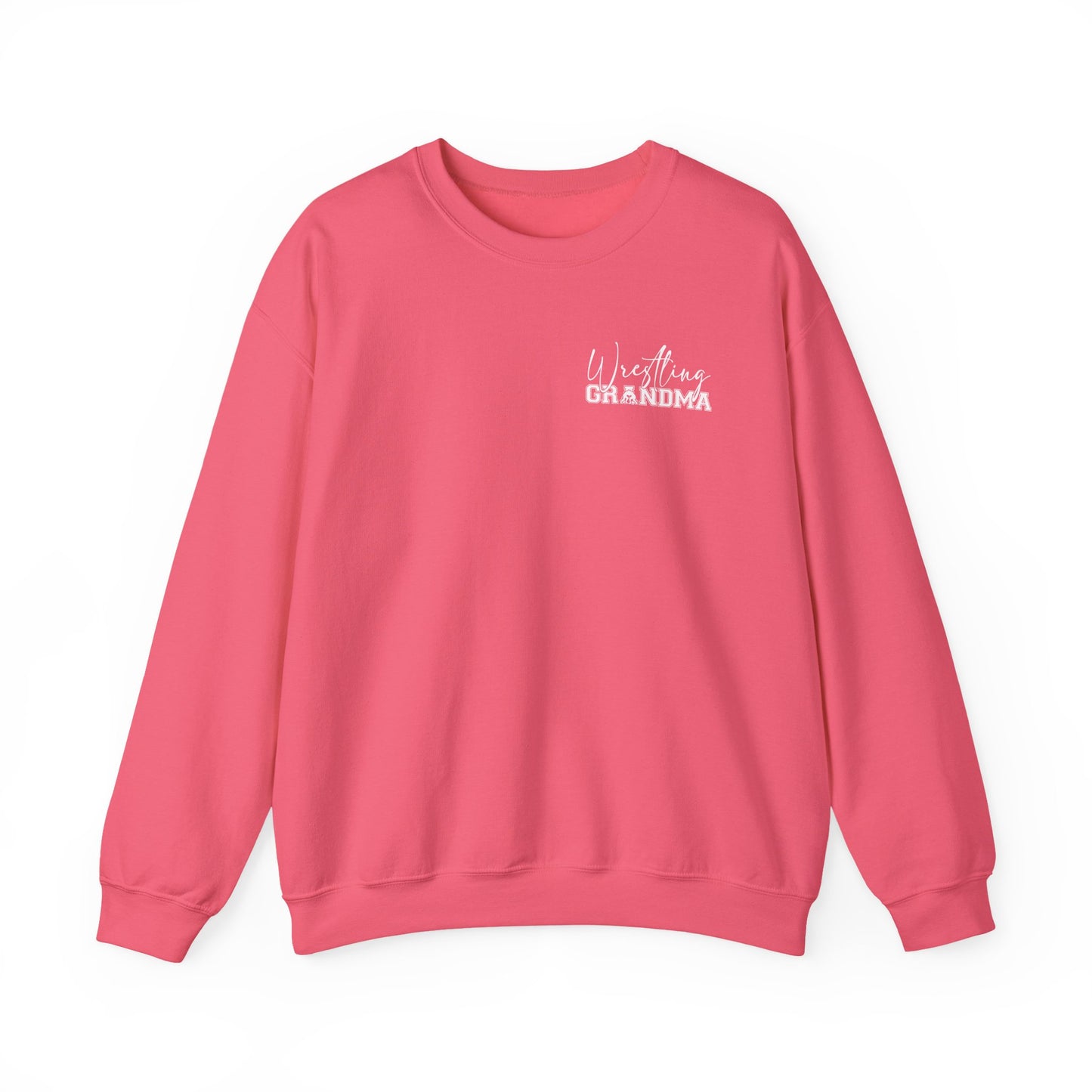 Wrestling Grandma Crewneck Sweatshirt — Cozy Back-Print Grandma Wrestling Shirt