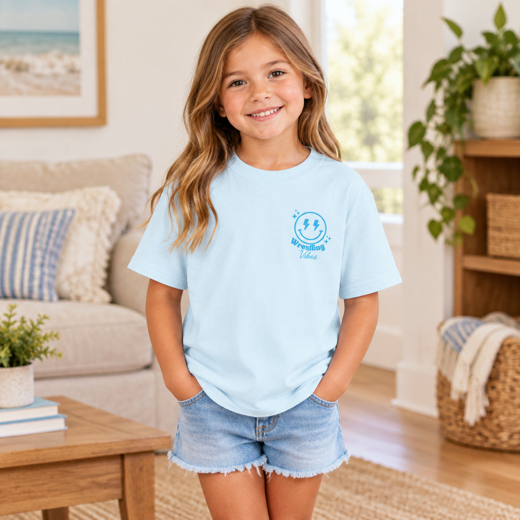Youth Wrestling Tee — "Match Day" Graphic Kids T‑Shirt