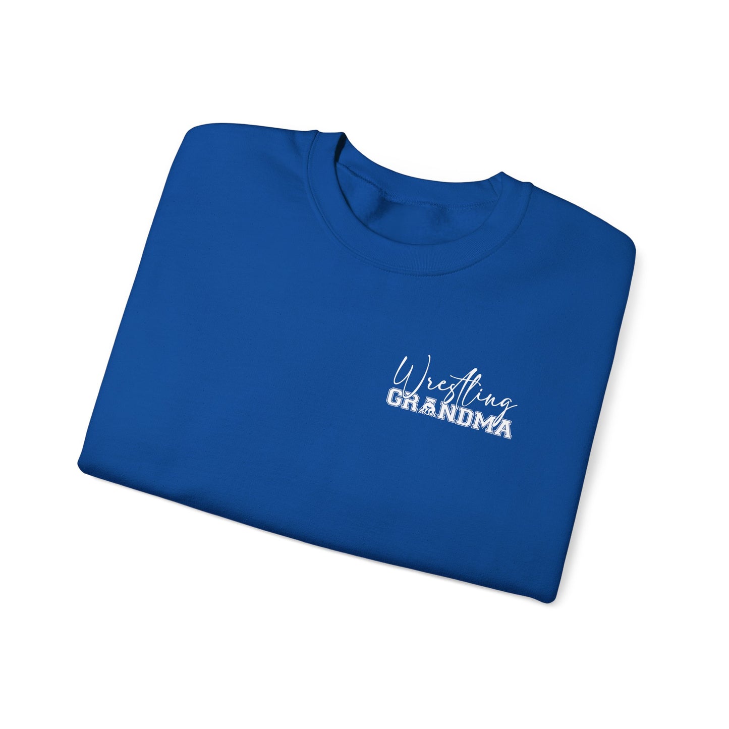 Wrestling Grandma Crewneck Sweatshirt — Cozy Back-Print Grandma Wrestling Shirt