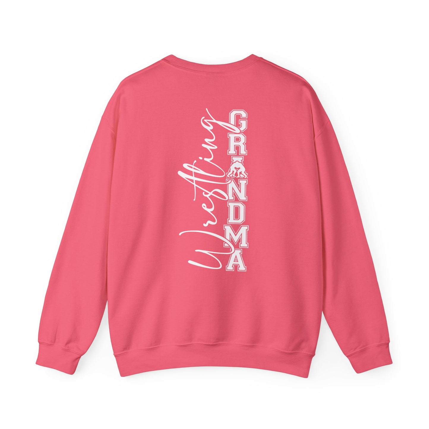 Wrestling Grandma Crewneck Sweatshirt — Cozy Back-Print Grandma Wrestling Shirt