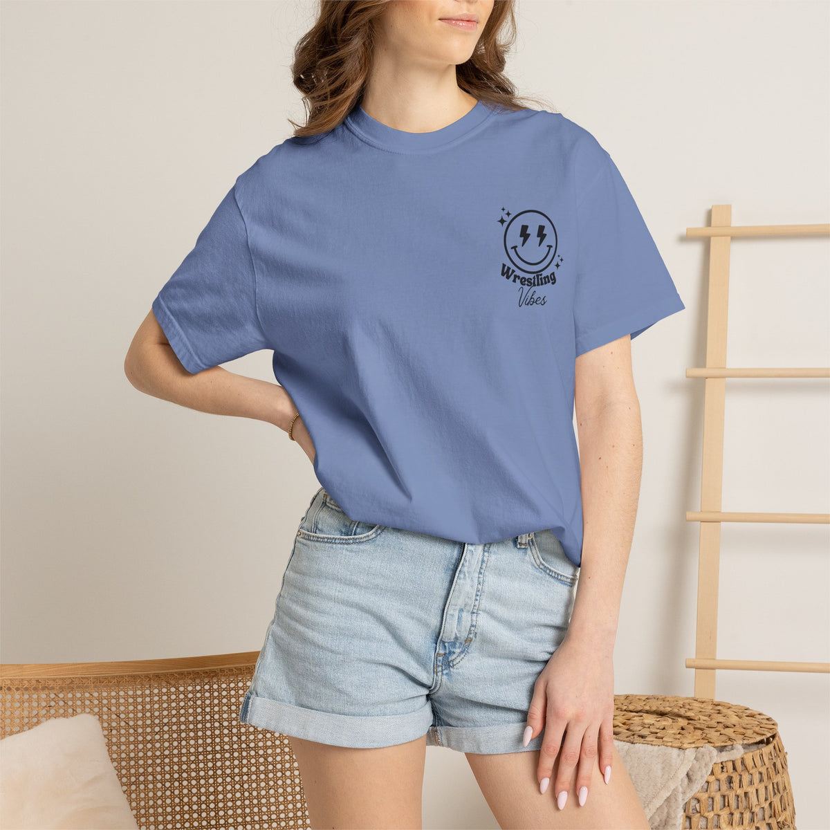 Wrestling Doodles T-Shirt — 'Match Day' Garment-Dyed Tee