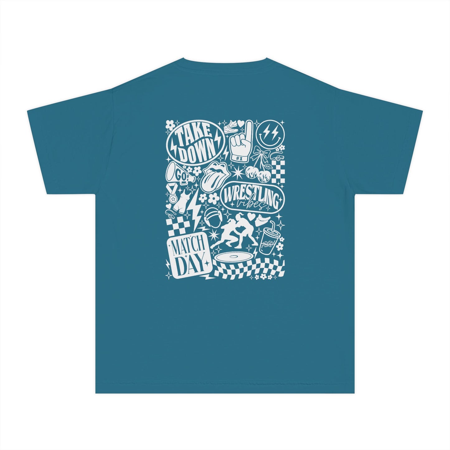 Youth Wrestling Tee — 'Match Day' Graphic Youth T‑Shirt
