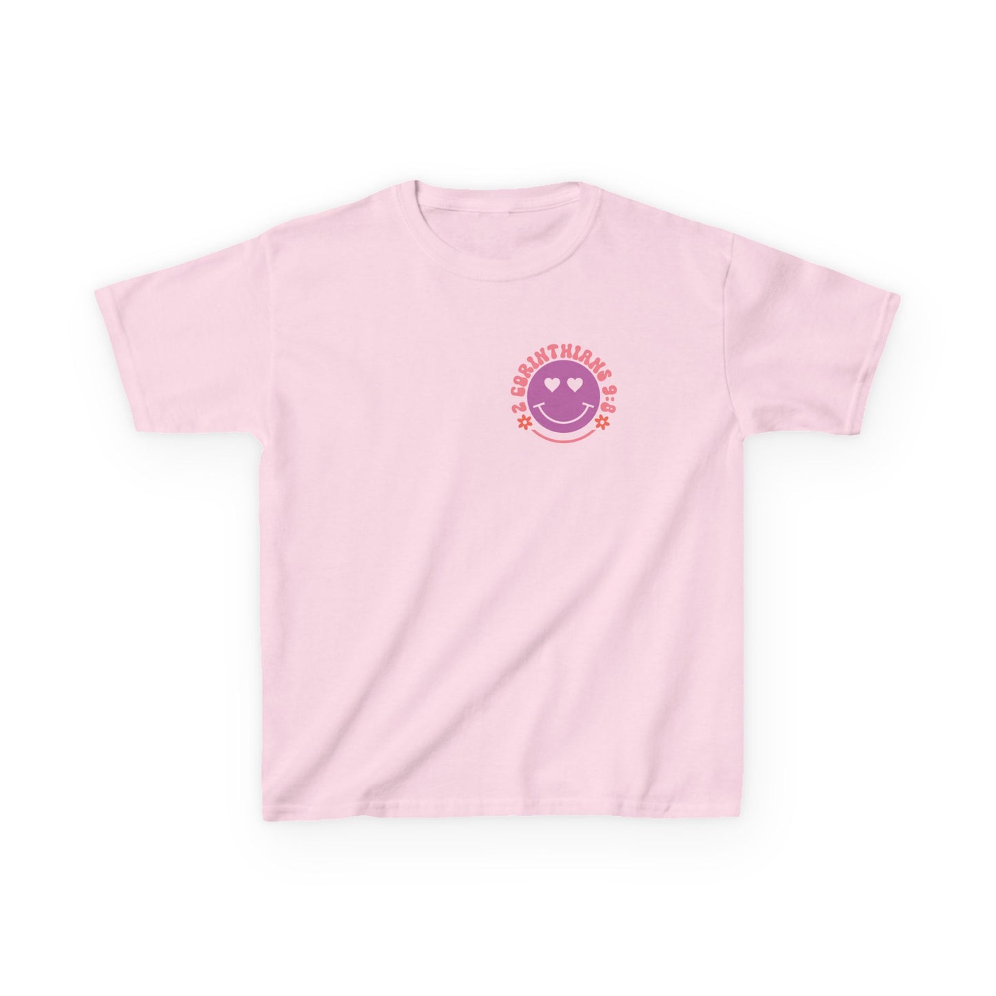 Kids Colorful Smiley Tee — 'God Is Good All The Time'