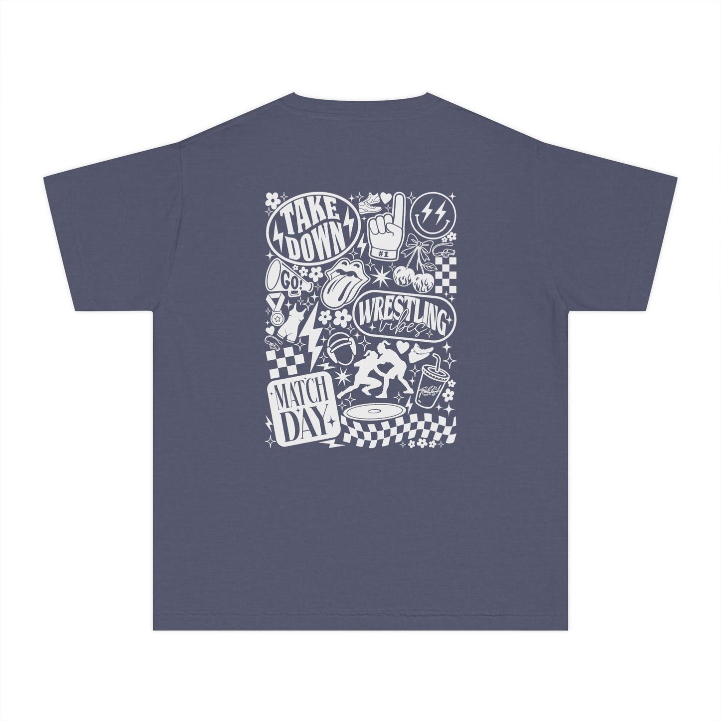 Youth Wrestling Tee — 'Match Day' Graphic Youth T‑Shirt