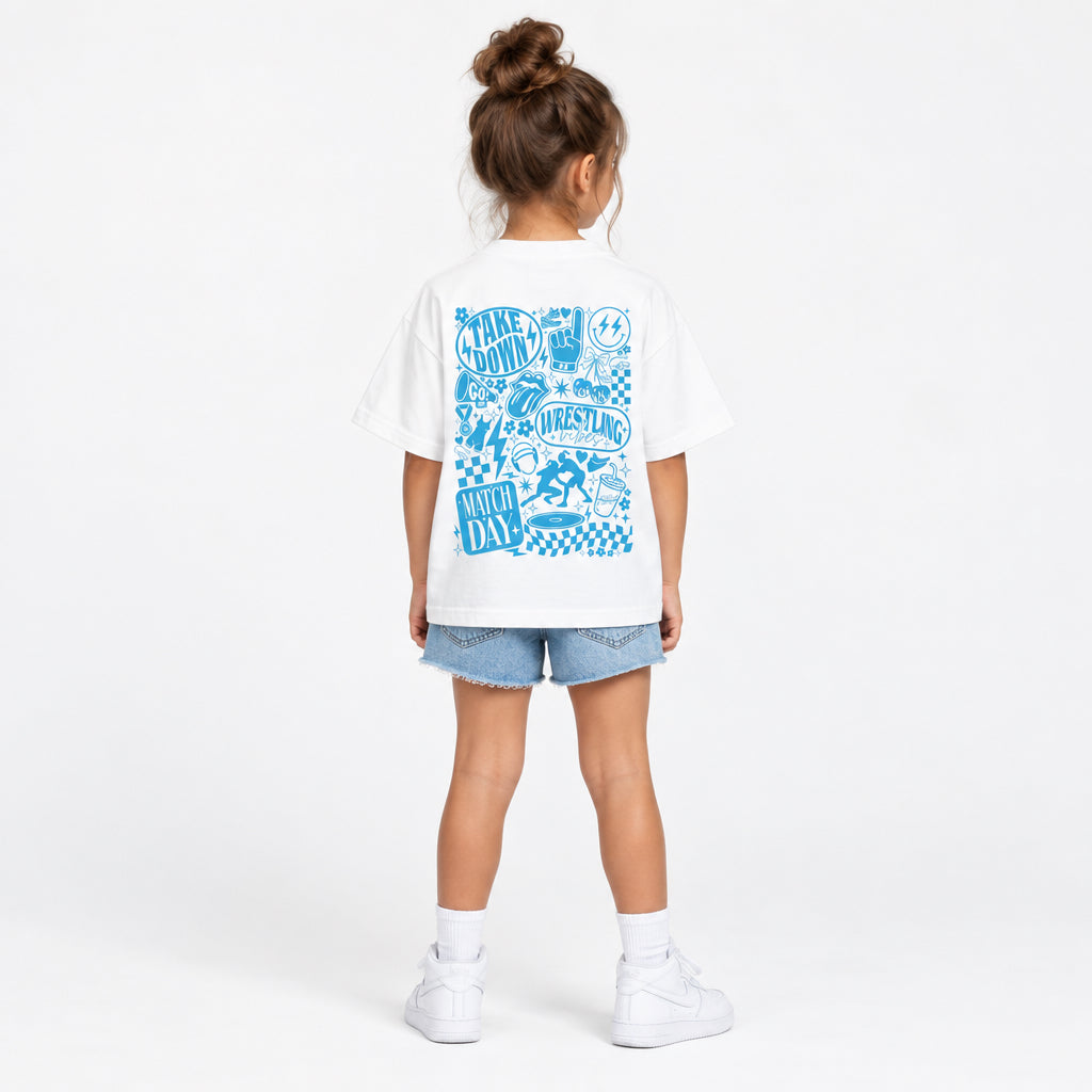 Youth Wrestling Tee — "Match Day" Graphic Kids T‑Shirt