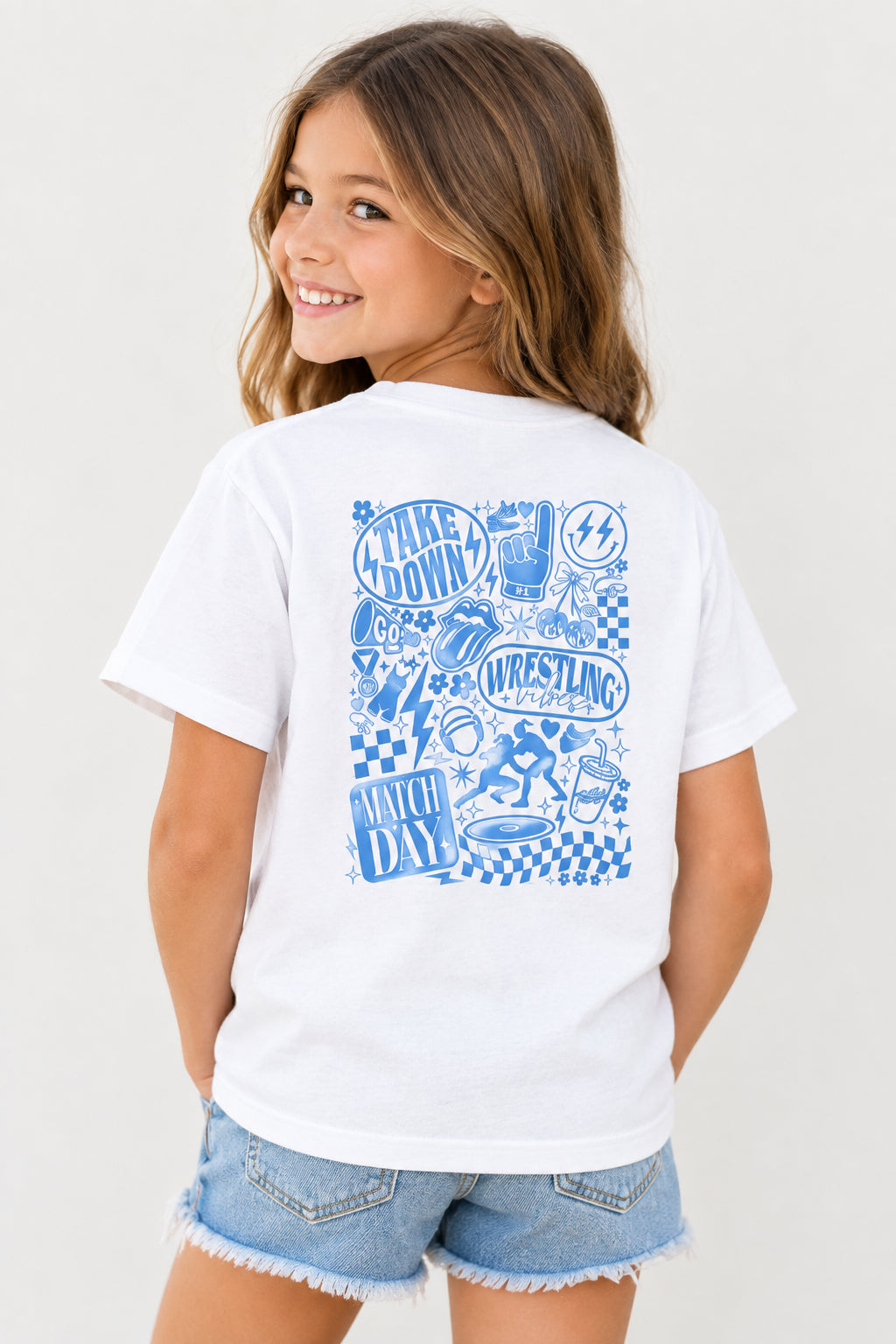 Youth Wrestling Tee — 'Match Day' Graphic Youth T‑Shirt