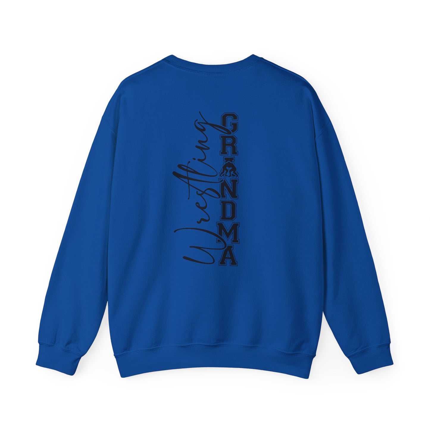 Wrestling Grandma Sweatshirt — Vertical Back Logo Crewneck