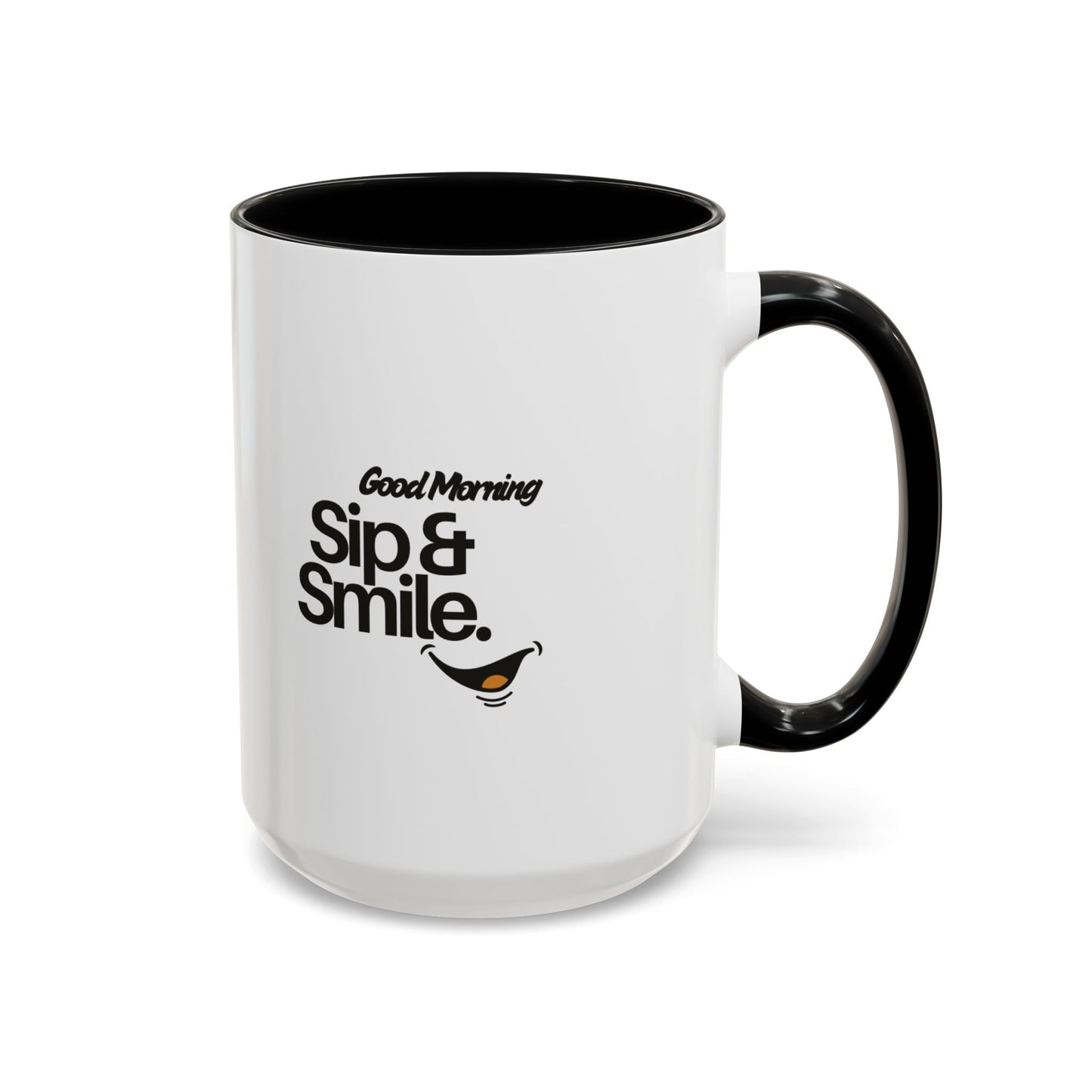 Good Morning Sip & Smile Accent Coffee Mug