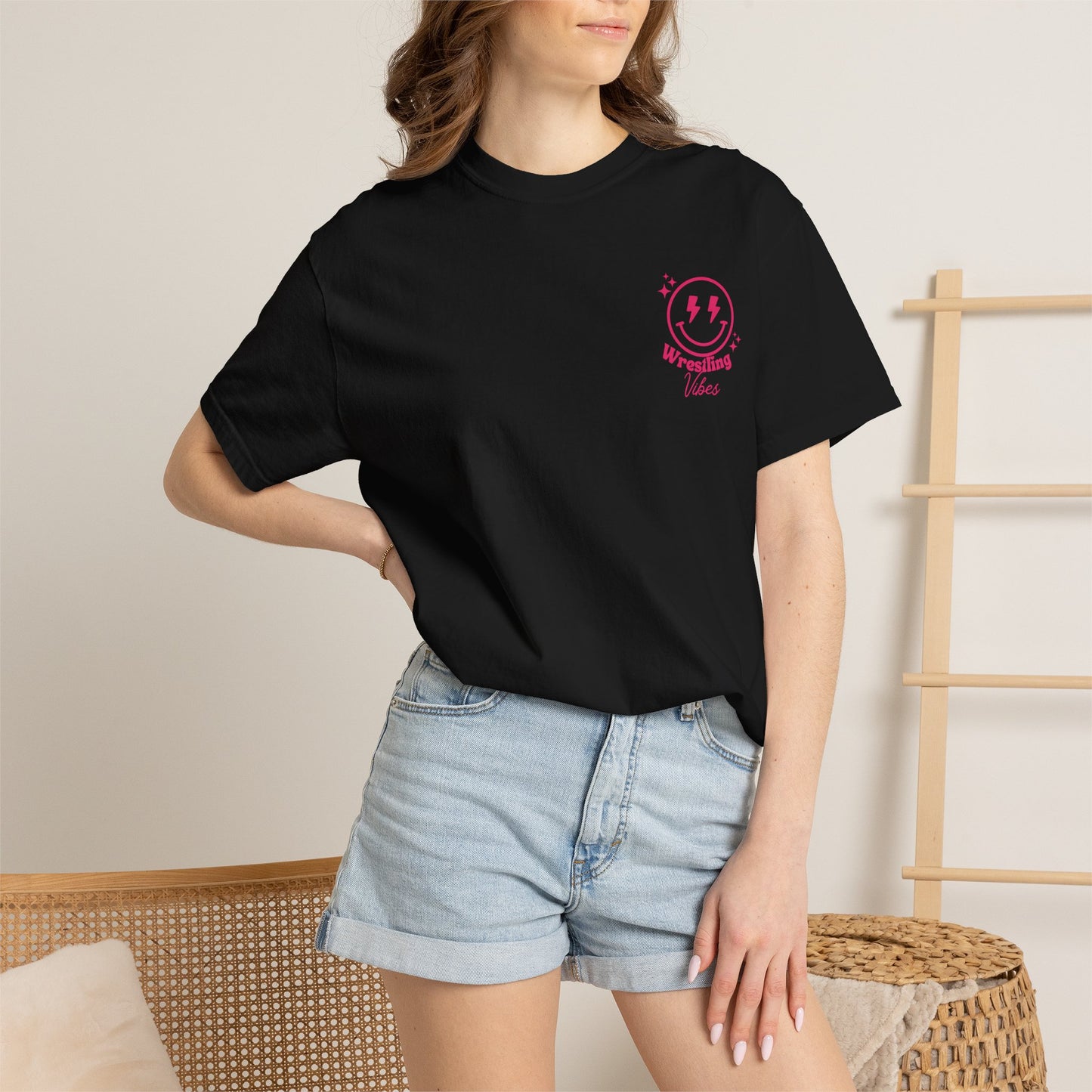 Wrestling Match Day T-Shirt — Retro Doodle Back Print