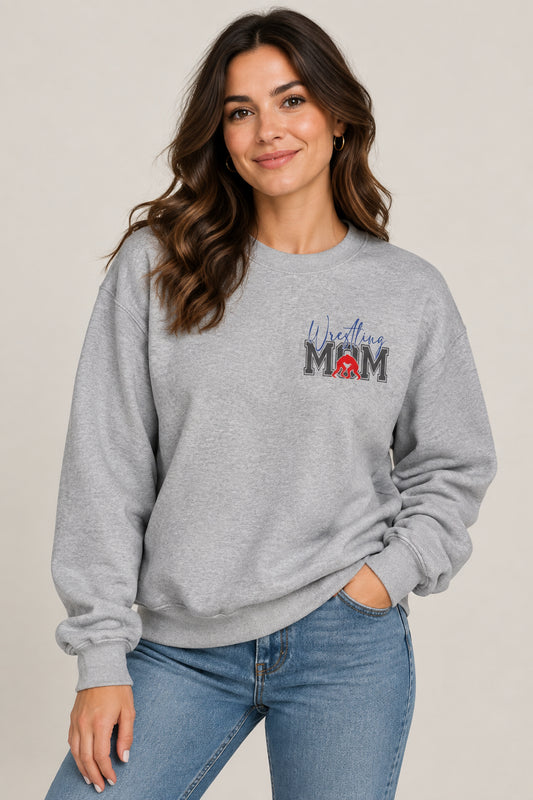 Wrestling Mom Crewneck Sweatshirt