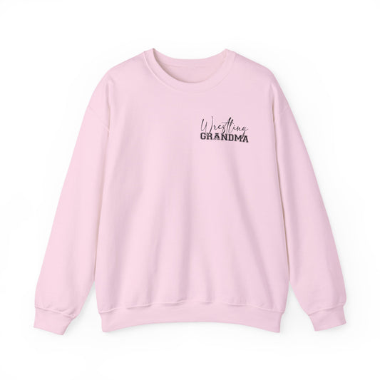 Wrestling Grandma Sweatshirt — Vertical Back Logo Crewneck