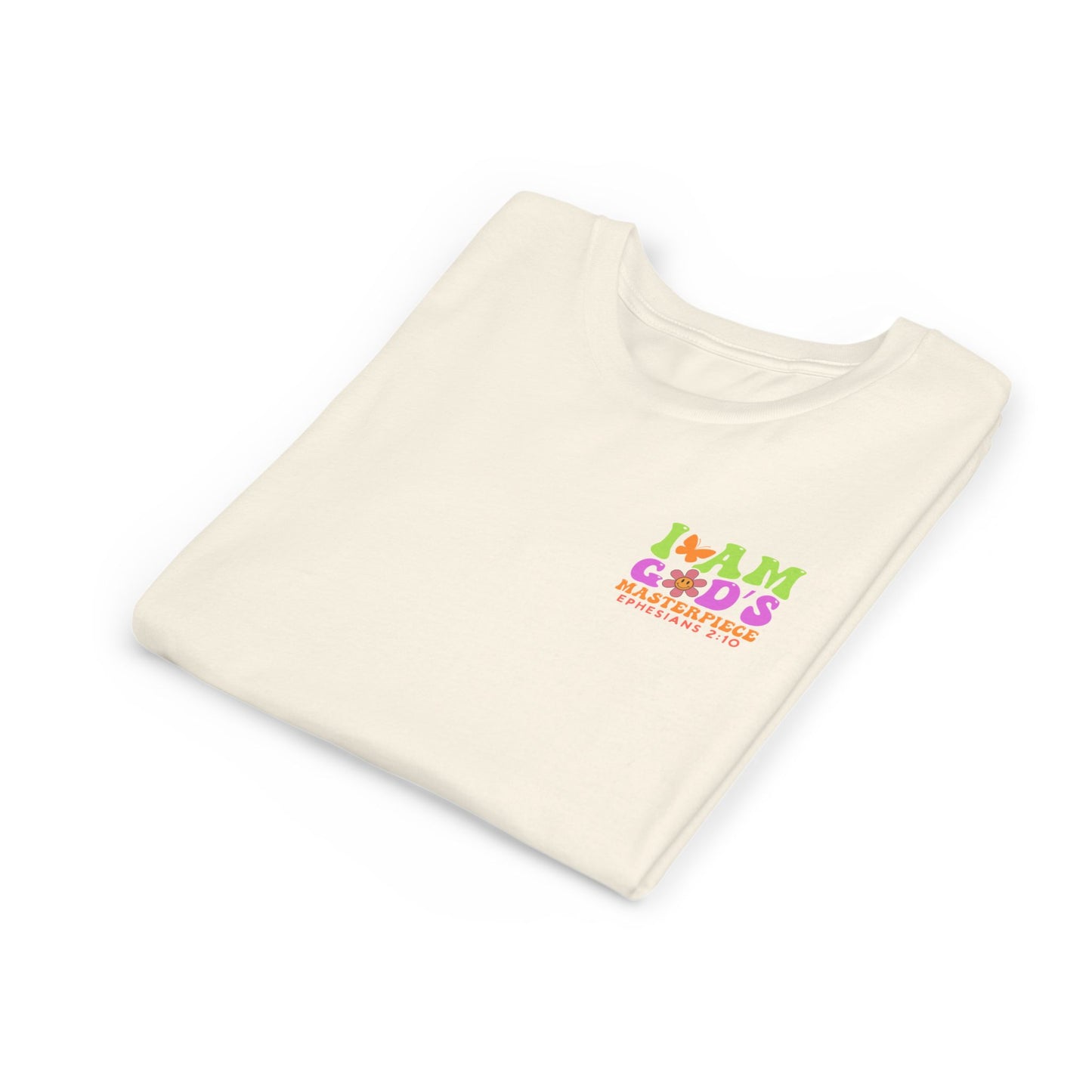 I Am God's Masterpiece Youth T‑Shirt — ColorfulKids Tee (Ephesians 2:10)
