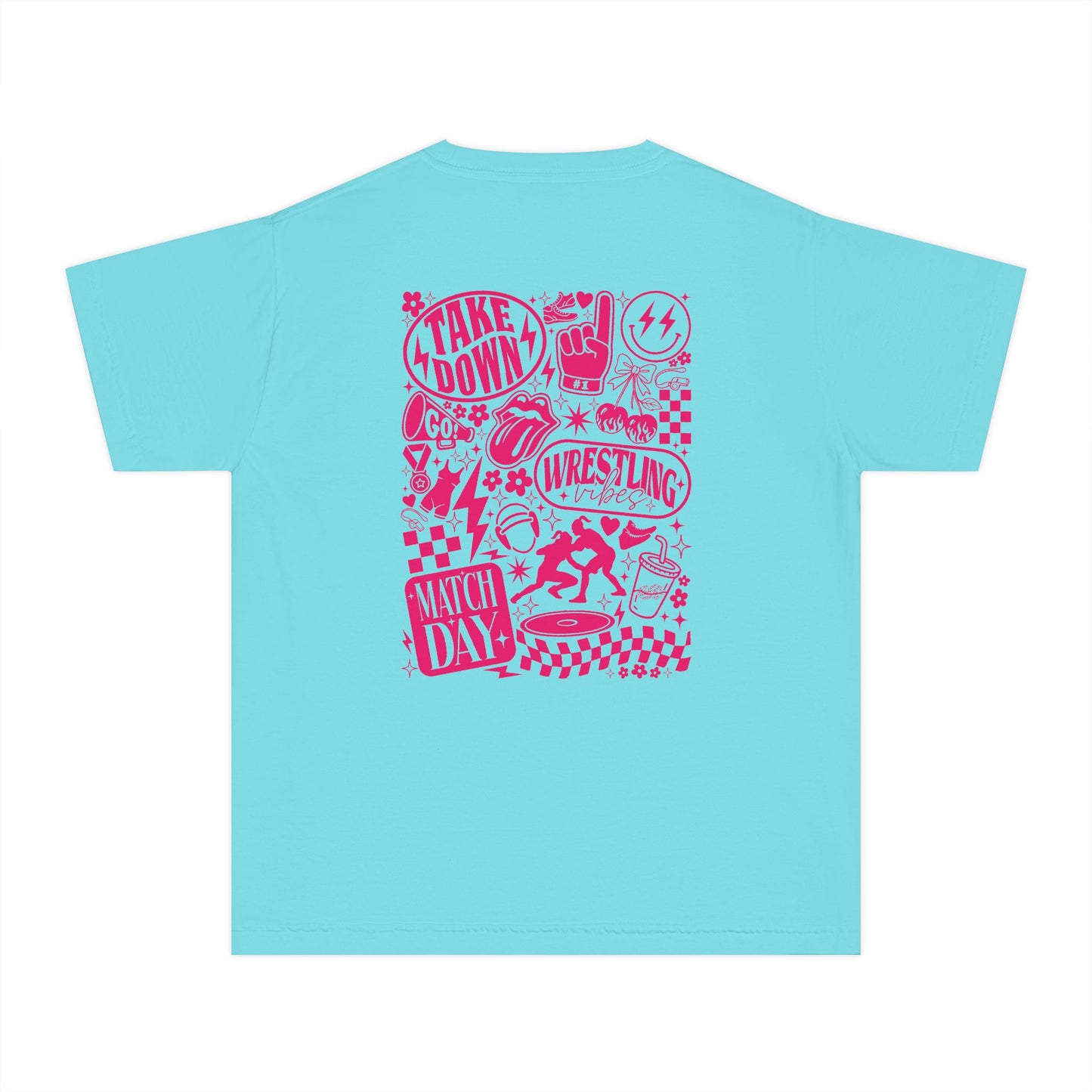 Youth Wrestling Graphic Tee — 'Take Down' Match Day Sports T‑Shirt