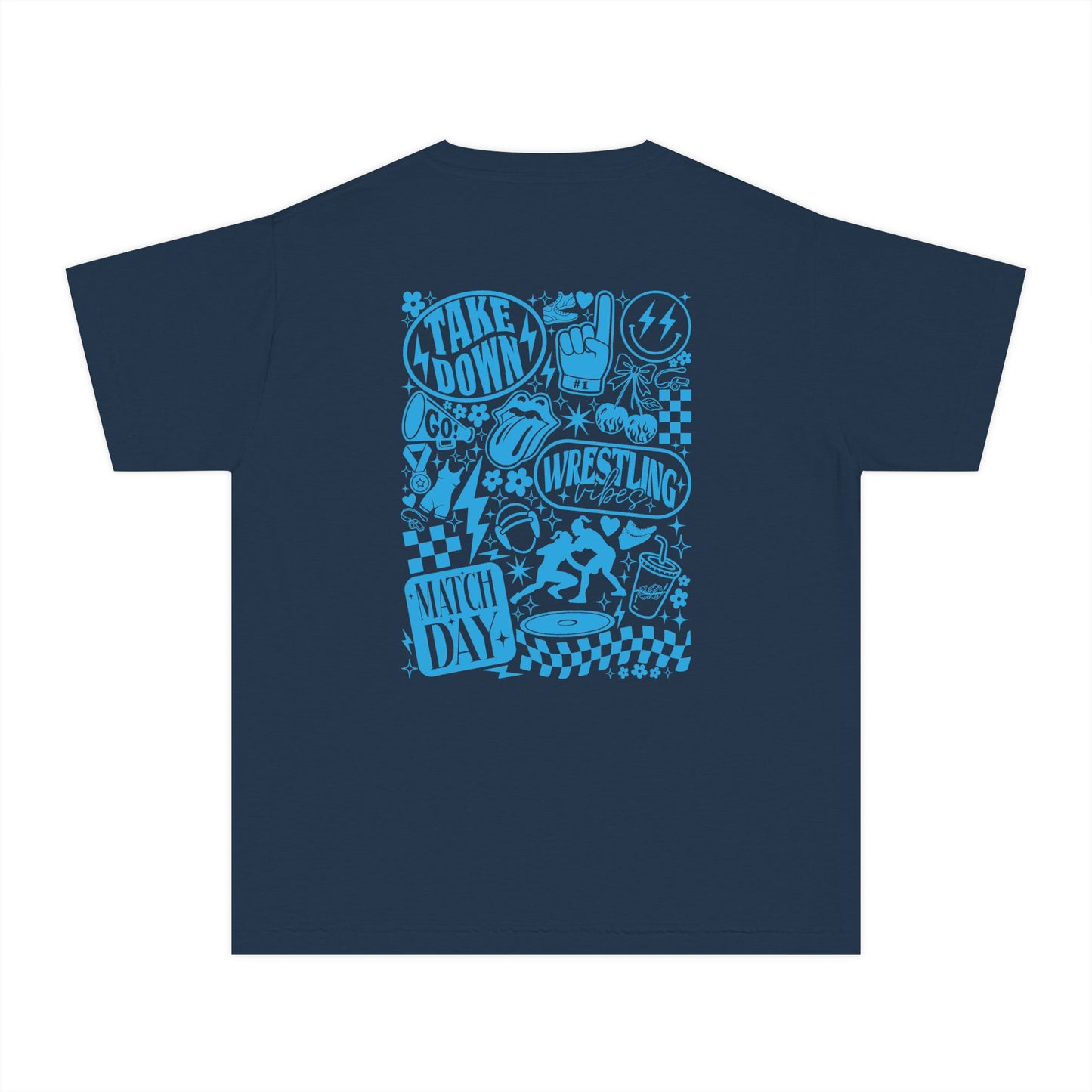 Youth Wrestling Tee — "Match Day" Graphic Kids T‑Shirt