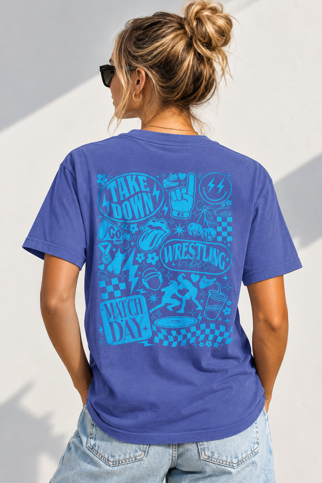 Wrestling Match Day Graphic T-Shirt
