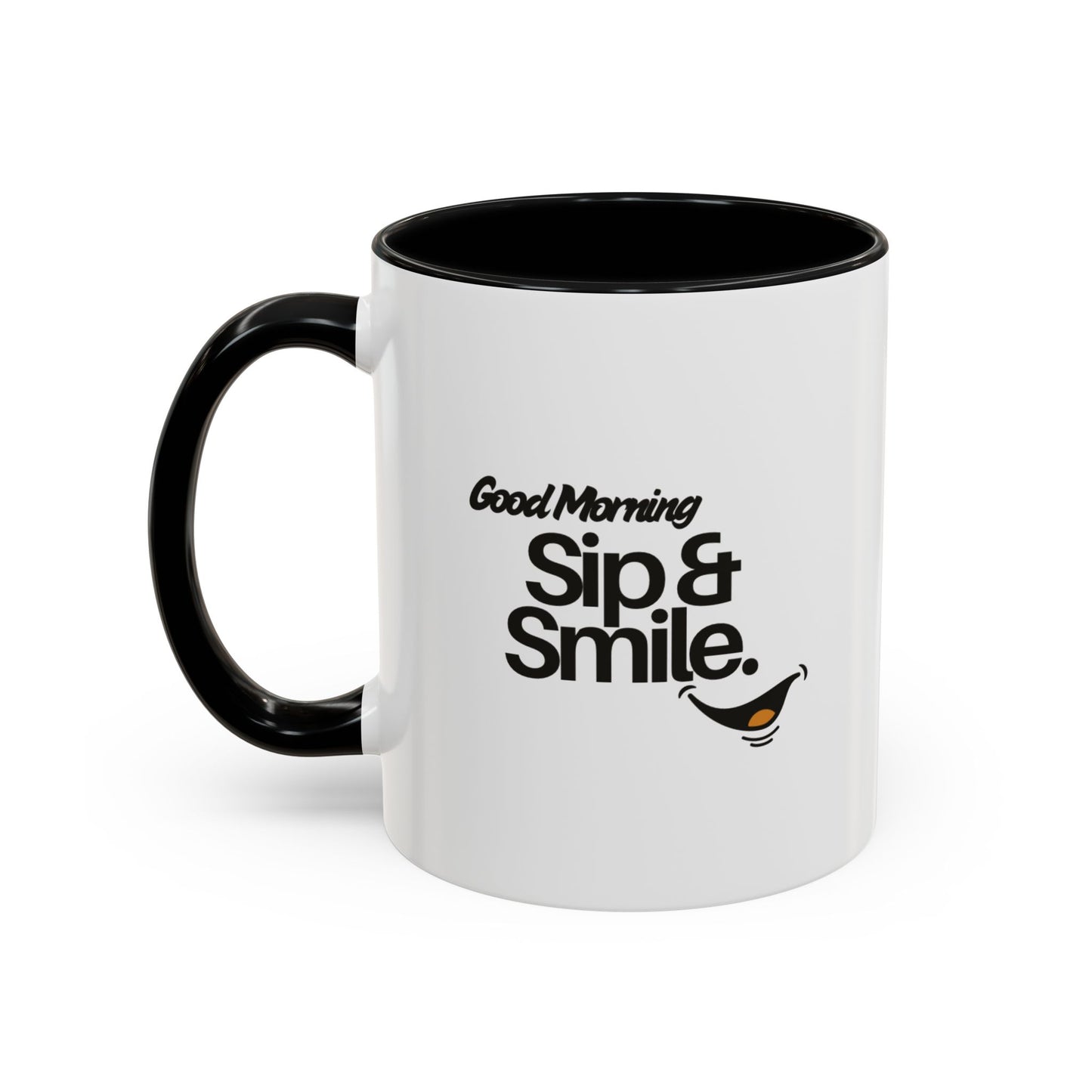 Good Morning Sip & Smile Accent Coffee Mug