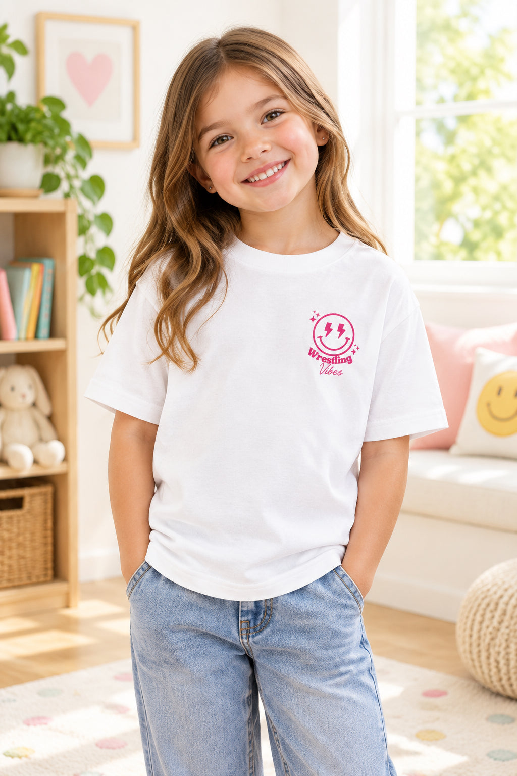 Youth Wrestling Graphic Tee — 'Take Down' Match Day Sports T‑Shirt
