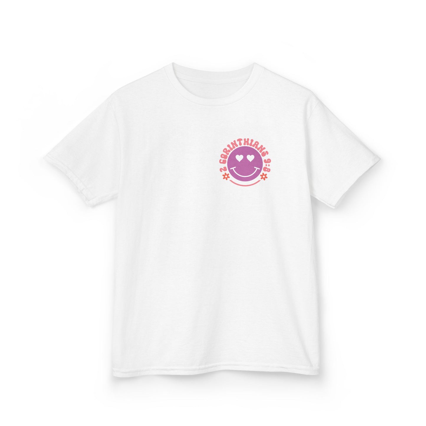 Kids Colorful Smiley Tee — 'God Is Good All The Time'