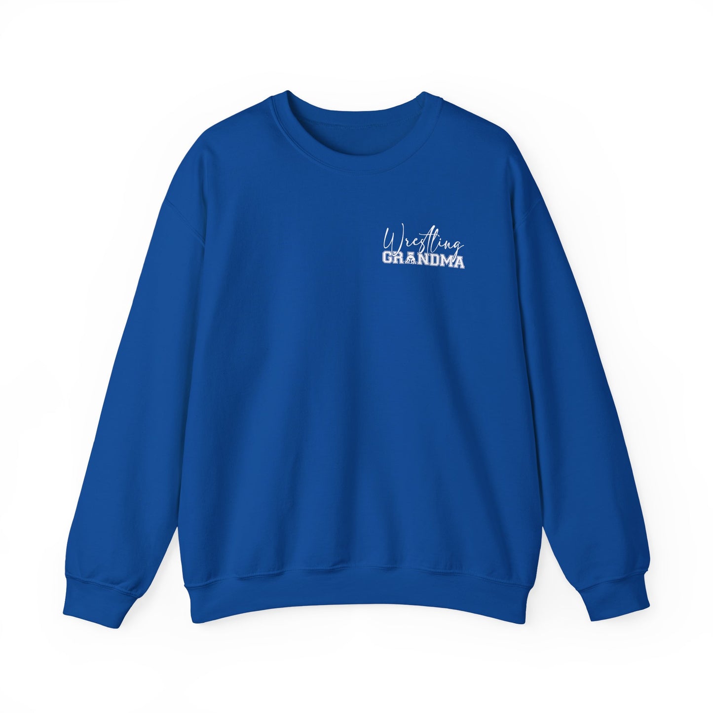 Wrestling Grandma Crewneck Sweatshirt — Cozy Back-Print Grandma Wrestling Shirt