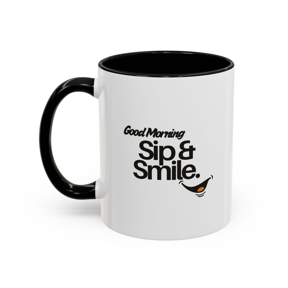 Good Morning Sip & Smile Accent Coffee Mug
