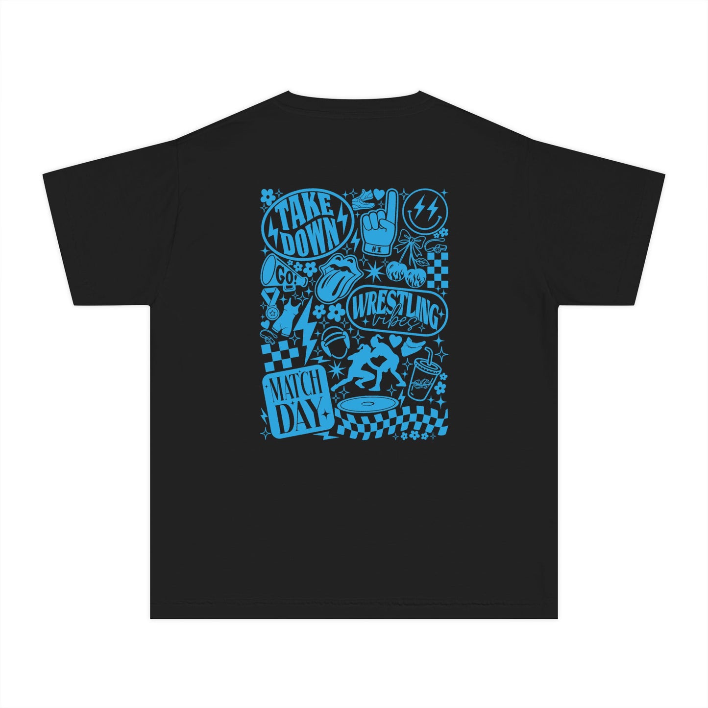 Youth Wrestling Tee — "Match Day" Graphic Kids T‑Shirt