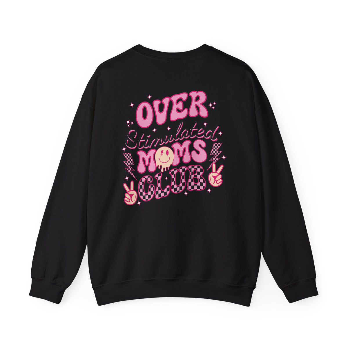 Overstimulated Moms Club Crewneck Sweatshirt