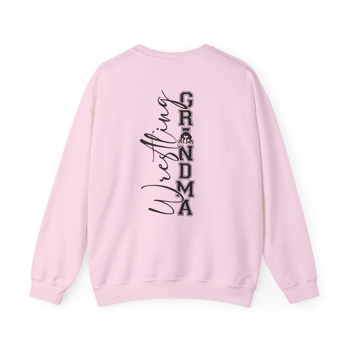 Wrestling Grandma Sweatshirt — Vertical Back Logo Crewneck
