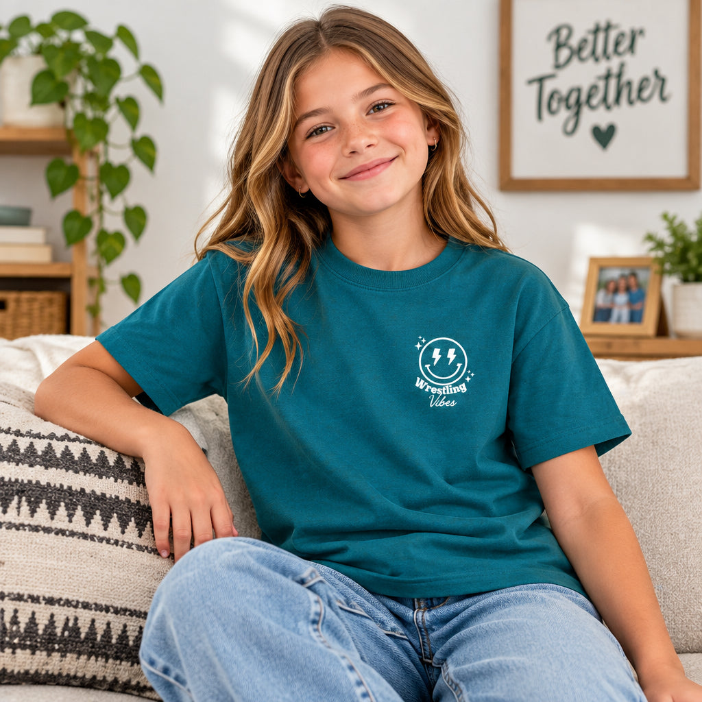 Youth Wrestling Tee — 'Match Day' Graphic Youth T‑Shirt