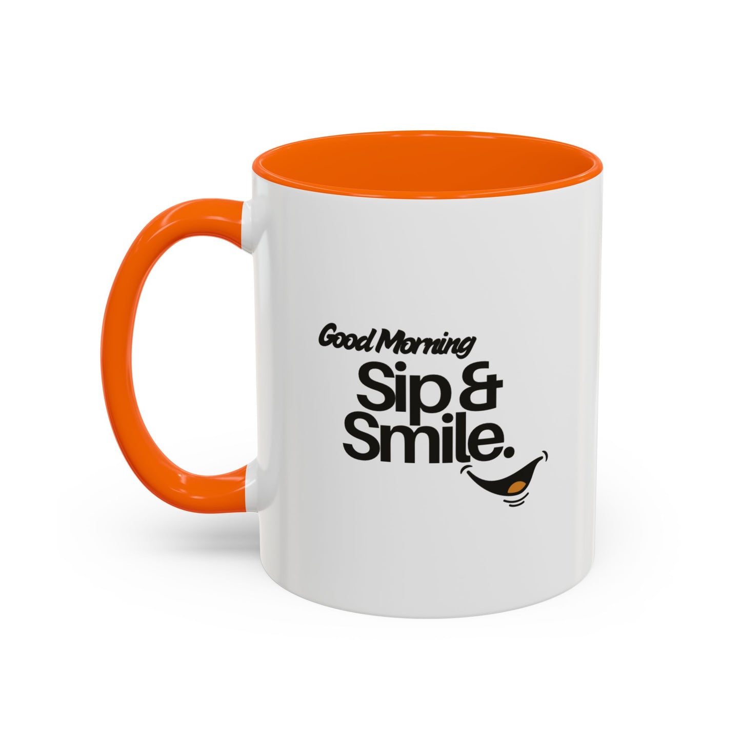Good Morning Sip & Smile Accent Coffee Mug