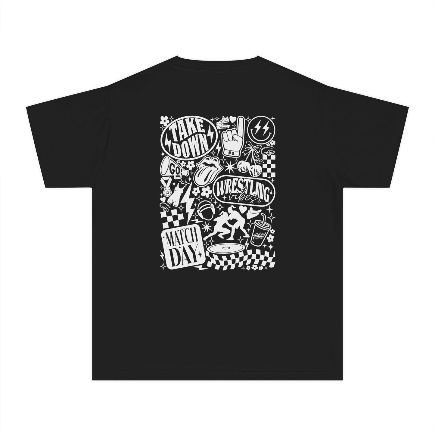 Youth Wrestling Tee — 'Match Day' Graphic Youth T‑Shirt