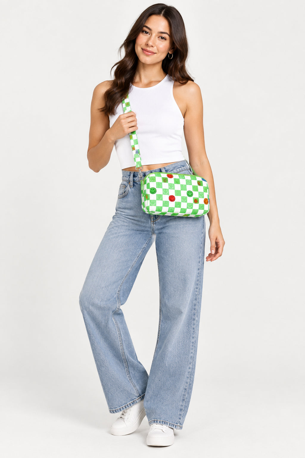 Smile Face Pouch Wristlet